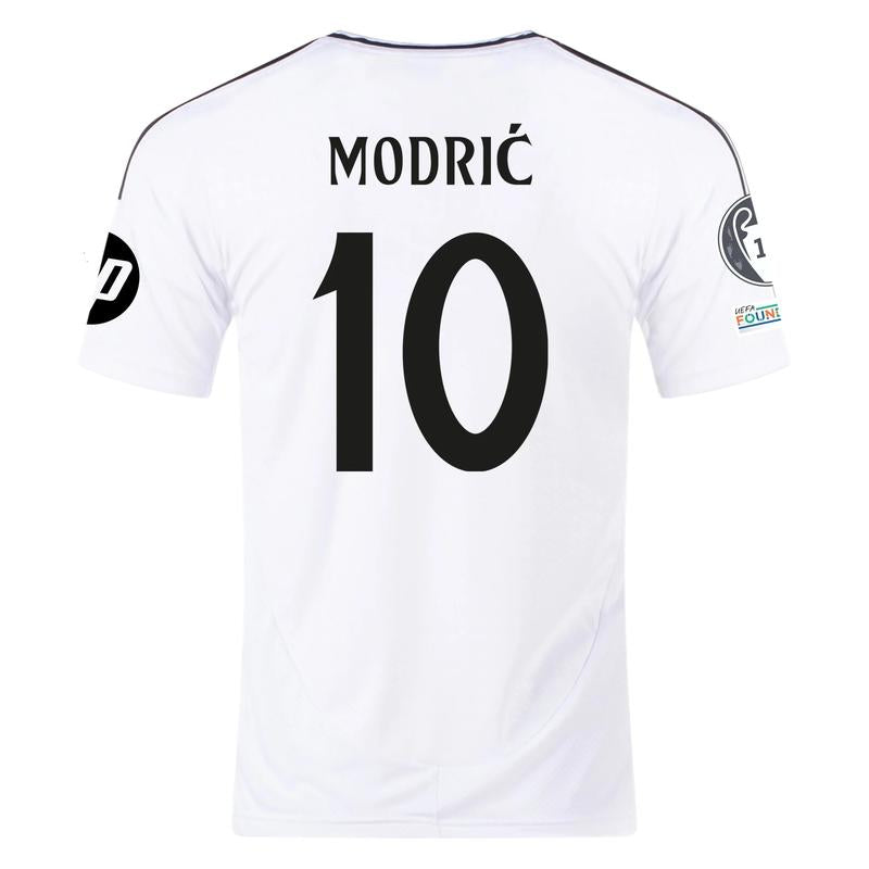Champions League Bellingham #5 Short Sleeve Shirt 2024-25 Home Kit Soccer Jersey - Performance Fabric, Breathable, Ergonomic Cut, Durable Construction