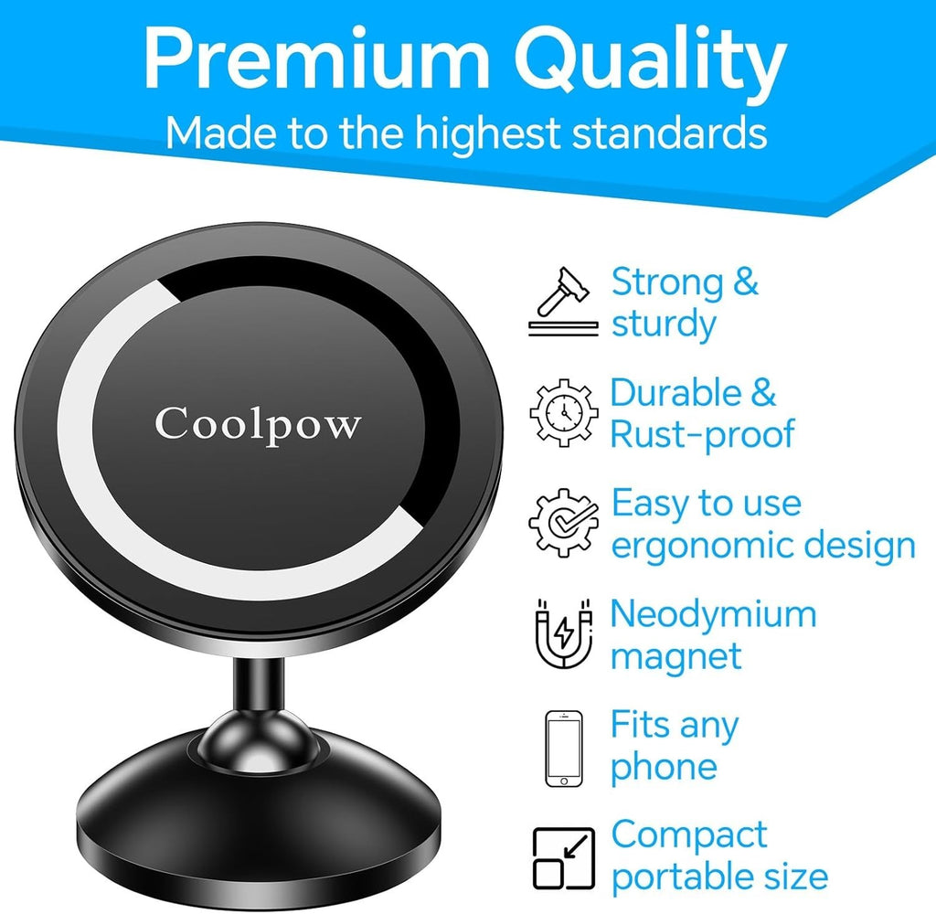 Gym Magnetic Phone Holder Mount for Magsafe【All Metal】Dual Magnetic Phone Holder